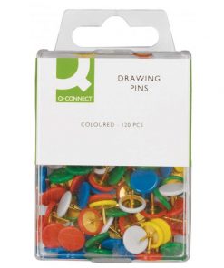 Pripináčiky Q-CONNECT 9mm mix farieb 120ks