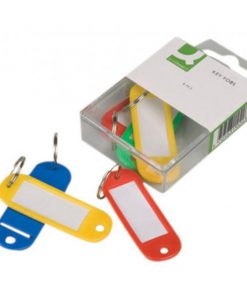 Menovky na kľúče Q-CONNECT mix farieb 6ks