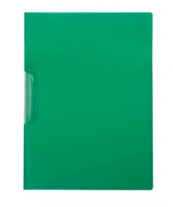Obal s klipom plastovým Q-CONNECT zelený