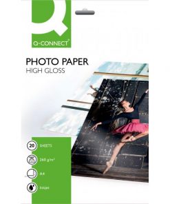 Fotopapier Q-CONNECT vysoký lesk, 260 g, 20 hárkov