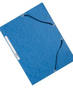 Kartónový obal hladký s gumičkou Q-CONNECT modrý