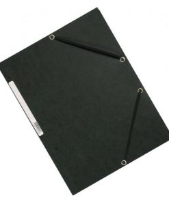 Kartónový obal hladký s gumičkou Q-CONNECT čierny