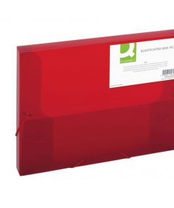 Plastový box s gumičkou Q-CONNECT červený