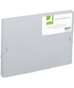 Plastový box s gumičkou Q-CONNECT mliečny