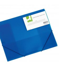 Plastový obal s gumičkou Q-CONNECT modrý