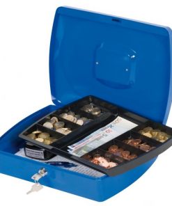 Pokladnička Q-CONNECT 325x85x235mm modrá