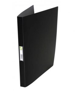 Zakladač 4-krúžkový Q-CONNECT celoplastový 1,6cm transparentný čierny