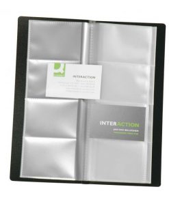 Vizitkár prenosný na 160 vizitiek Q-CONNECT čierny