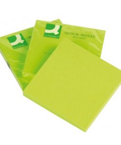 Samolepiaci bloček Q-CONNECT neónové 76x76mm zelené