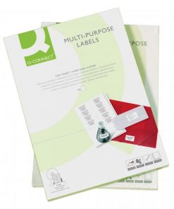 Etikety univerzálne 52,5x21,2mm Q-CONNECT A4 100 hárkov