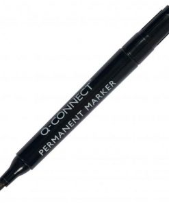 Permanentný popisovač Q-CONNECT okrúhly hrot čierny