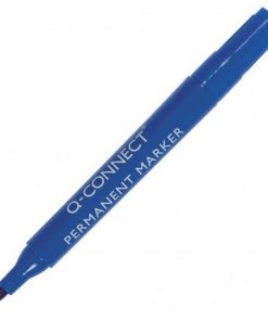 Permanentný popisovač Q-CONNECT okrúhly hrot modrý