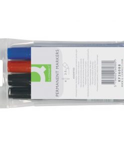 Sada permanentných popisovačov Q-CONNECT okrúhly hrot 4S