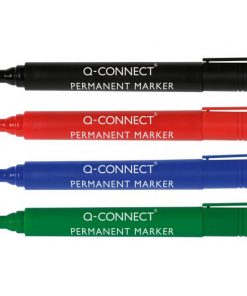 Sada permanentných popisovačov Q-CONNECT zrezaný hrot 4S