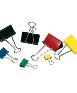 Klipy na dokumenty 32mm farebné 12ks