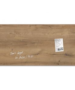 Sklenená tabuľa artverum 91x46cm prírodné drevo