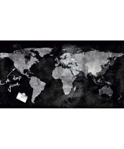 Sklenená tabuľa artverum 91x46cm mapa sveta