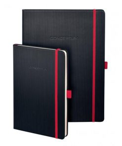 Zápisník CONCEPTUM Red Edition A5, linajkový čierno-červený