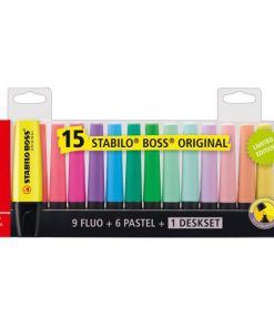 Sada zvýrazňovačov STABILO BOSS ORIGINAL15S
