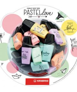 Zvýrazňovač STABILO Boss mini pastel displej 50 ks