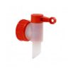 Vypúšťací ventil na kanistre červený