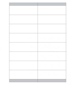 Etikety univerzálne 105x35mm Etibox A4 100 hárkov