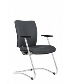 Konferenčná stolička Gala sivá D5