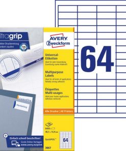 Etikety univerzálne 48,5x16,9mm Avery A4 100 hárkov