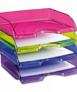 Odkladač Cep Happy na šírku transparentný zelený