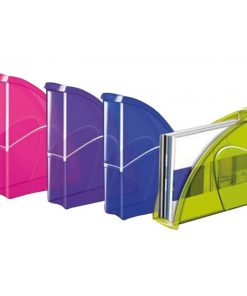 Stojan na časopisy Cep Happy transparentný fialový