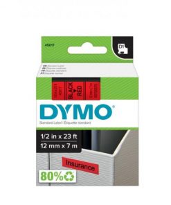 Samolepiaca páska Dymo D1 12 mm červená/čierna