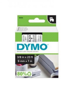 Samolepiaca páska Dymo D1 9 mm číra/čierna