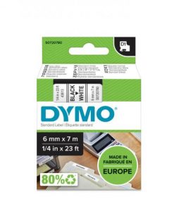 Samolepiaca páska Dymo D1 6 mm biela/čierna