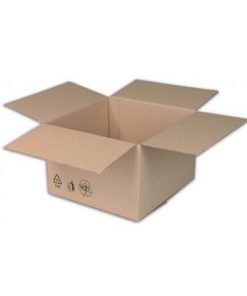 Krabica s klopou + recyklačné znaky 300x200x150 mm