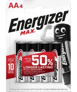 Batéria Energizer alkalická Max 1,5 V, typ AA,4 ks