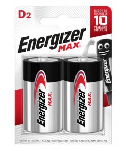 Batéria Energizer alkalická Max 1,5 V, typ D, 2 ks