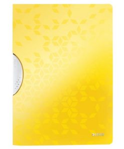 Obal s klipom plastovým Leitz WOW žltý