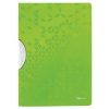Obal s klipom plastovým Leitz WOW zelený