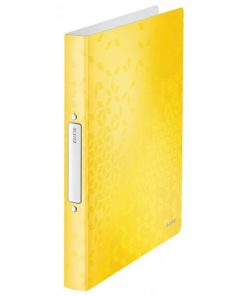Zakladač 2-krúžkový Leitz WOW celoplastový žltý