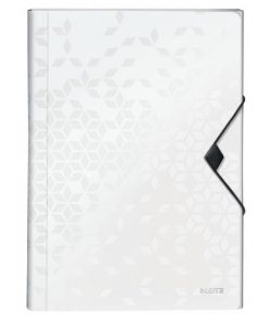 Aktovka plastová s priehradkami Leitz WOW biela