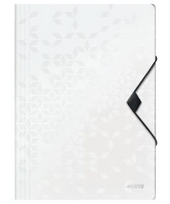 Plastový obal s gumičkou Leitz WOW biely