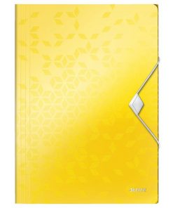 Plastový obal s gumičkou Leitz WOW žltý