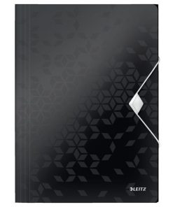 Plastový obal s gumičkou Leitz WOW čierny