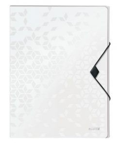 Plastový box s gumičkou Leitz WOW biely