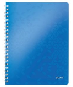 Blok poznámkový linajkový Leitz WOW A4 modrý