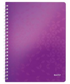 Blok poznámkový linajkový Leitz WOW A4 purpurový