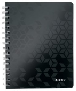 Blok poznámkový linajkový Leitz WOW A5 čierny