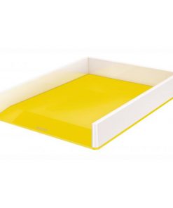 Odkladač Leitz WOW biely/žltý