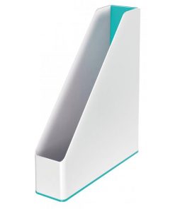 Stojan na časopisy Leitz WOW biely/ľadovo modrý