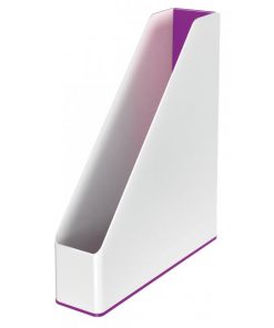Stojan na časopisy Leitz WOW biely/purpurový
